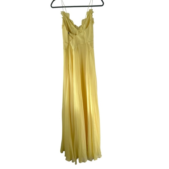 Phoebe Couture Elegant Yellow Maxi Dress Size 10 - Picture 4 of 8